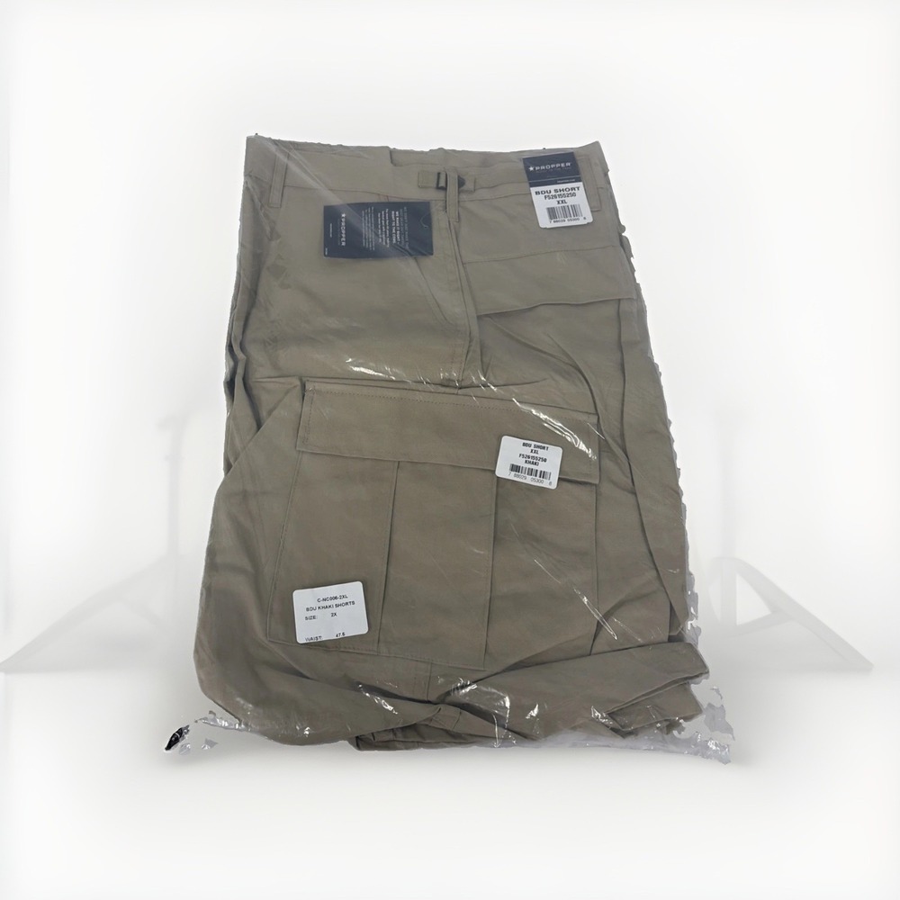 Propper BDU Shorts Mens XXL Khaki Tactical Cargo Military F526155250 NEW T3